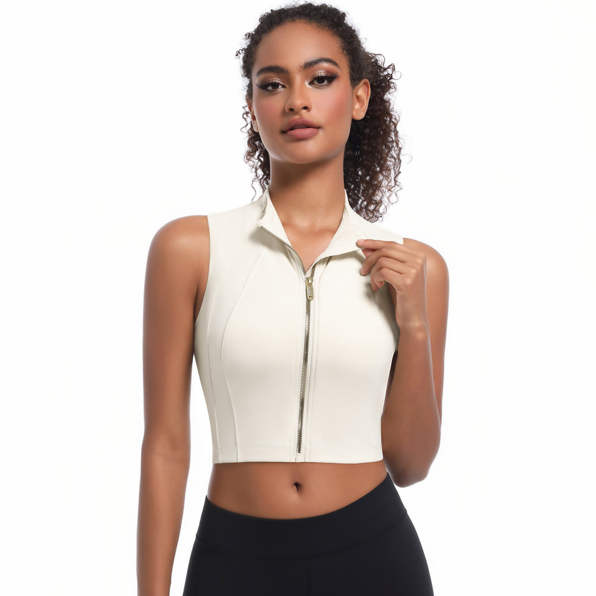 Short Slim Zip Vest FYTP6187