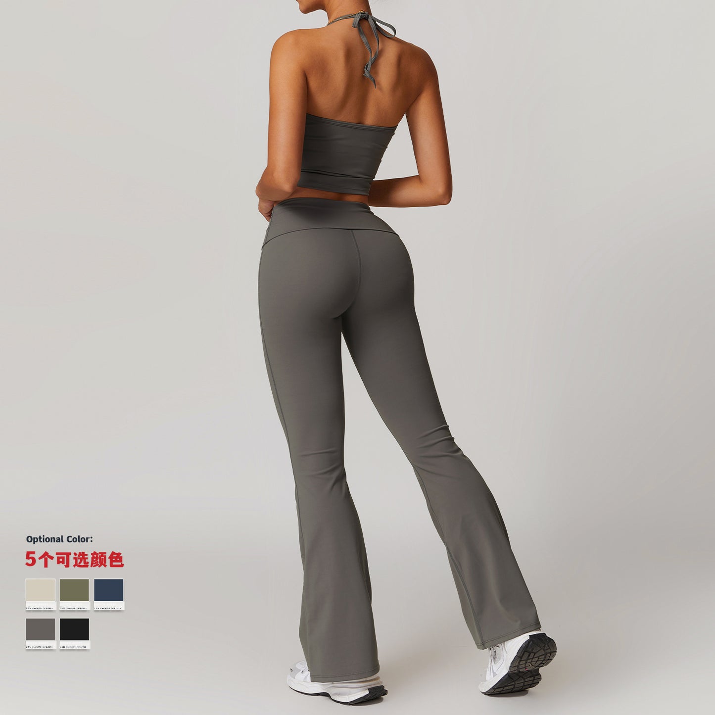 Discover the essence of comfort and style in our yoga wear photo series showcasing trendy sportswear combos FYSE1010