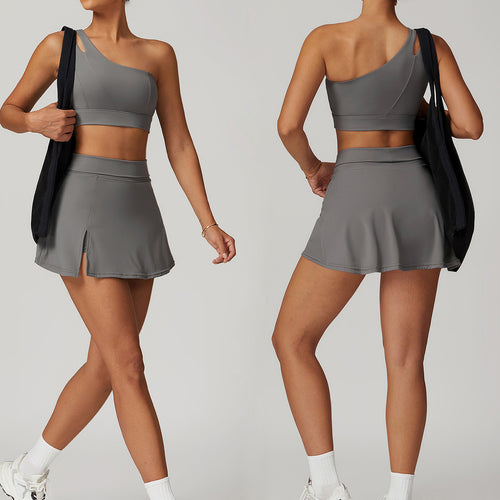 Airbrush-Designed Slim-Fit Skirt Set FYSE1012