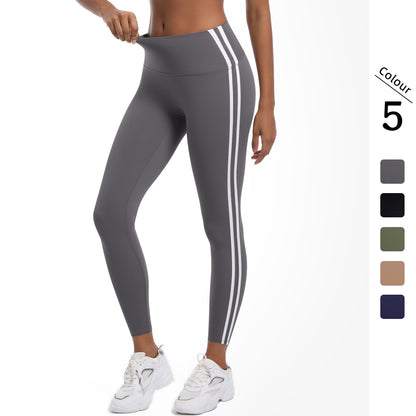 White Stripe Sports Leggings FYLG7203