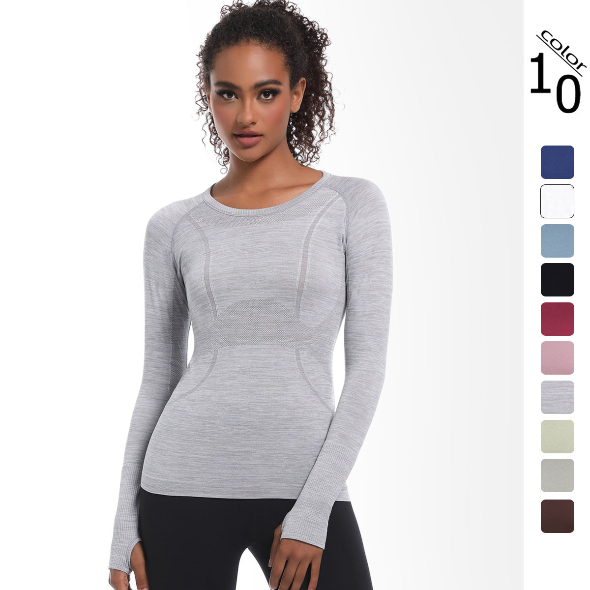 Round neck slim fit long sleeves FYTP6189