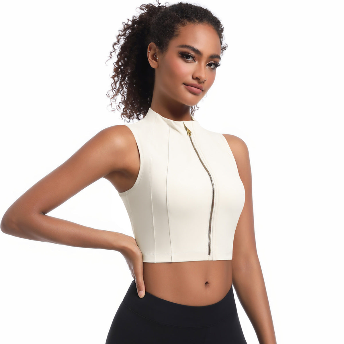 Short Slim Zip Vest FYTP6187
