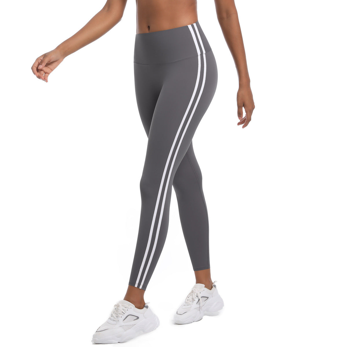 White Stripe Sports Leggings FYLG7203