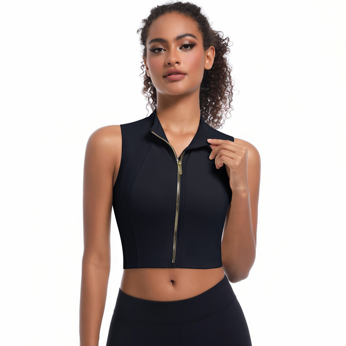Short Slim Zip Vest FYTP6187