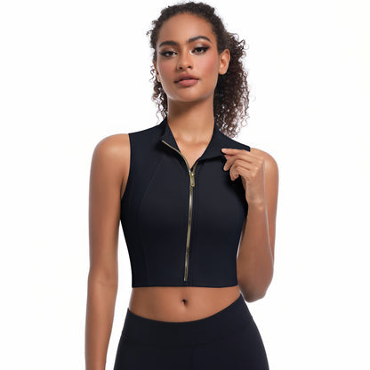 Short Slim Zip Vest FYTP6187