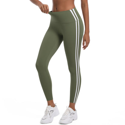White Stripe Sports Leggings FYLG7203