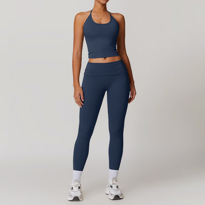 Discover the essence of comfort and style in our yoga wear photo series showcasing trendy sportswear combos FYSE1010