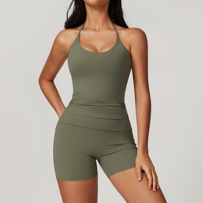 Discover the essence of comfort and style in our yoga wear photo series showcasing trendy sportswear combos FYSE1010