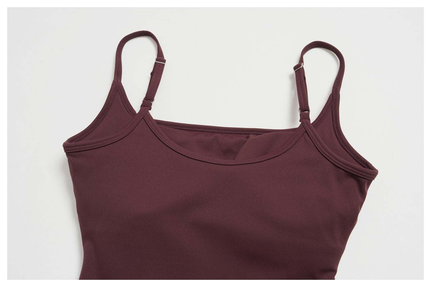 Women’s 2 Piece Workout Set Square Neck Built in Bra Tank Top and High Waist Wide Leg Capri Pants