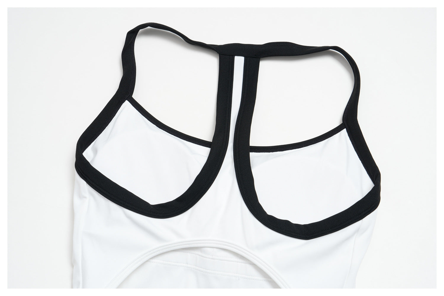 Women’s Tennis Dress with Built-in Shorts & Bra Support – Black & White Contrast Trim Athletic Dress Quick-Dry Workout Dress for Tennis Golf Pickleball & Casual Wear