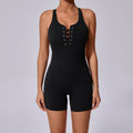 Women Seamless Yoga Bodysuit High Stretch Scoop Neck Sleeveless One Piece Workout Jumpsuit Gym Activewear Wholesale
