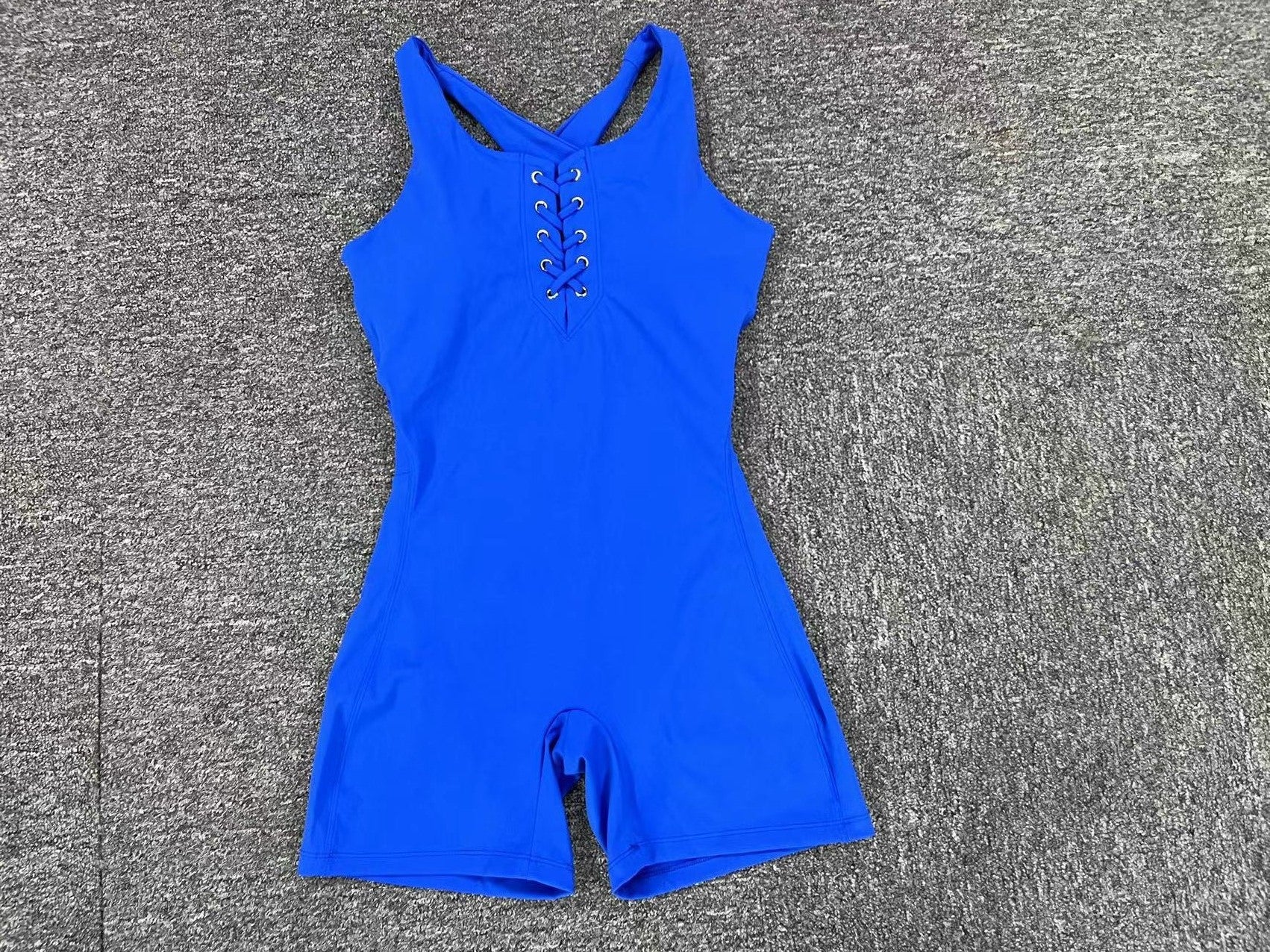 Women Seamless Yoga Bodysuit High Stretch Scoop Neck Sleeveless One Piece Workout Jumpsuit Gym Activewear Wholesale