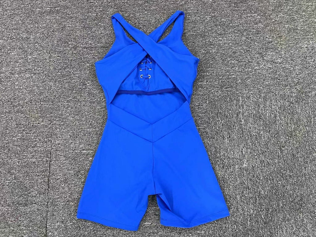 Women Seamless Yoga Bodysuit High Stretch Scoop Neck Sleeveless One Piece Workout Jumpsuit Gym Activewear Wholesale