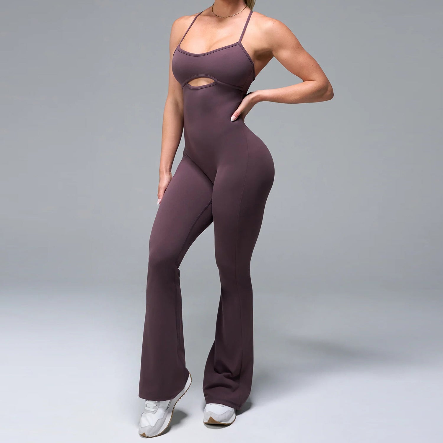 Ladies Nylon Spandex Yoga Bodysuit Buttery Soft Sleeveless One Piece Jumpsuit Breathable Fitness Romper Wholesale