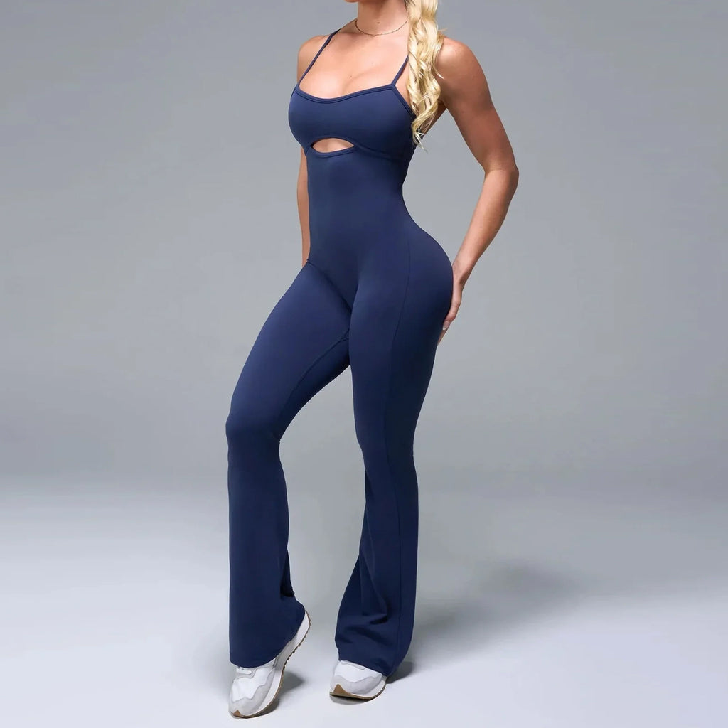 Ladies Nylon Spandex Yoga Bodysuit Buttery Soft Sleeveless One Piece Jumpsuit Breathable Fitness Romper Wholesale