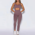 Women Square Neck Yoga Bodysuit Seamless Ribbed One Piece Jumpsuit High Cut Leg Slim Fit Workout Romper Wholesale OEM