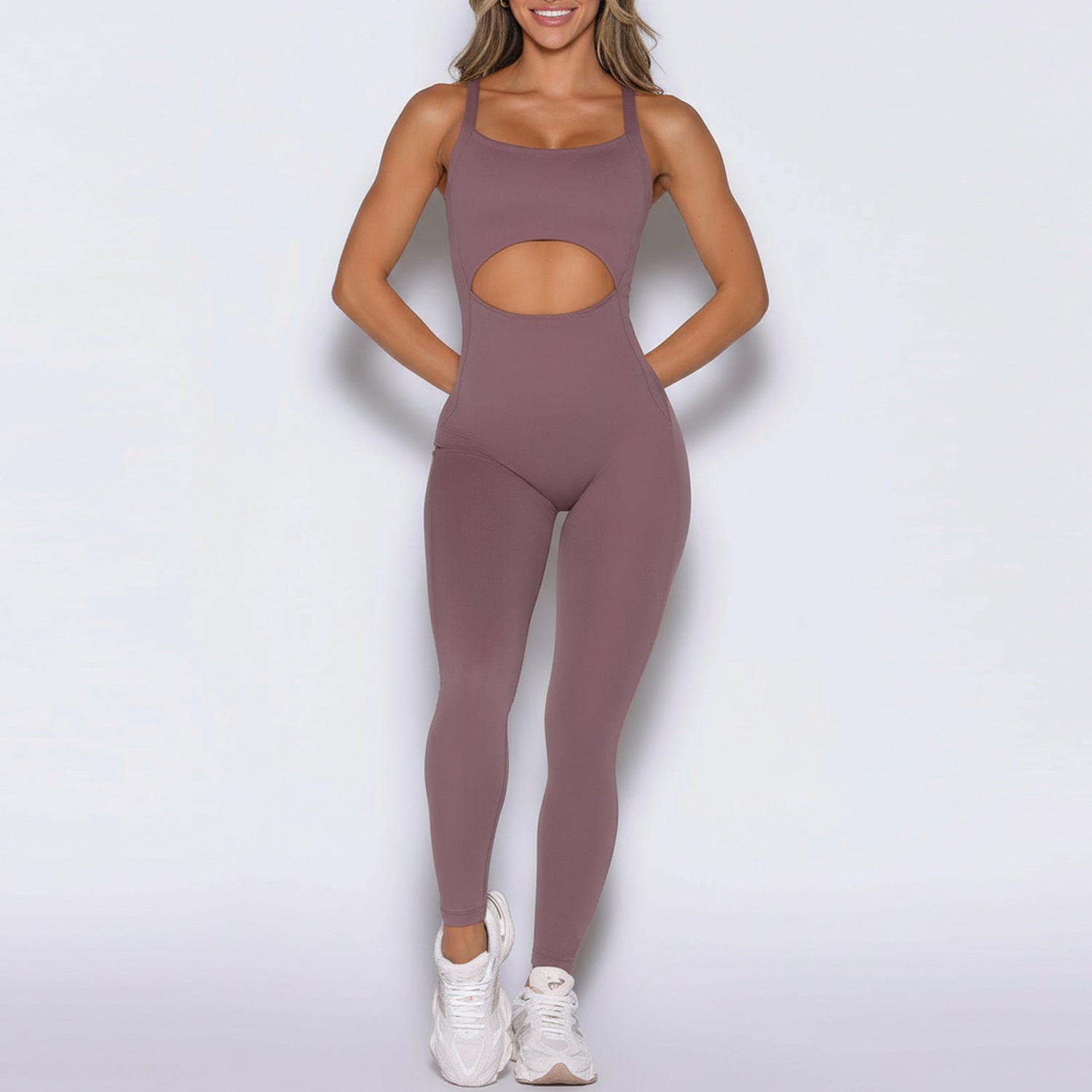 Women Square Neck Yoga Bodysuit Seamless Ribbed One Piece Jumpsuit High Cut Leg Slim Fit Workout Romper Wholesale OEM