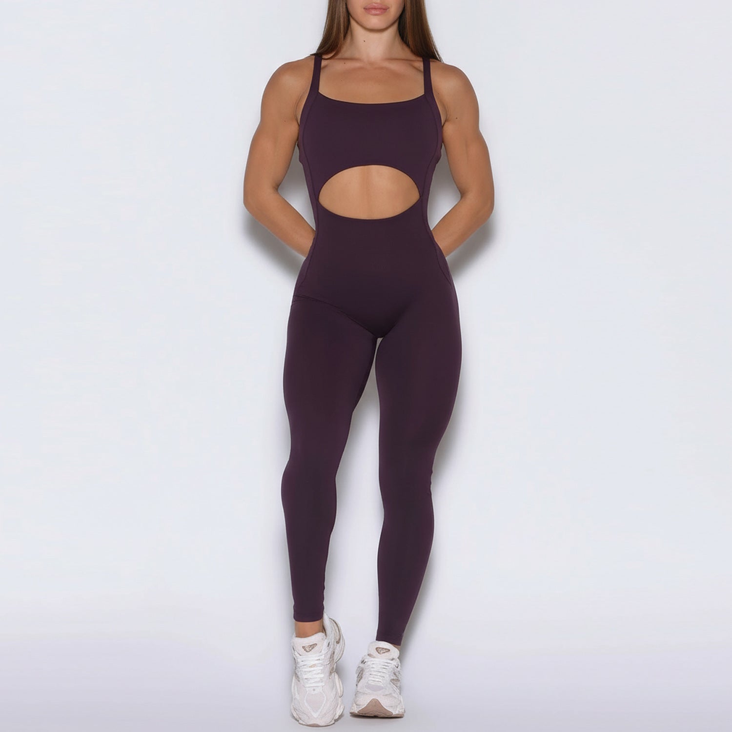 Women Square Neck Yoga Bodysuit Seamless Ribbed One Piece Jumpsuit High Cut Leg Slim Fit Workout Romper Wholesale OEM