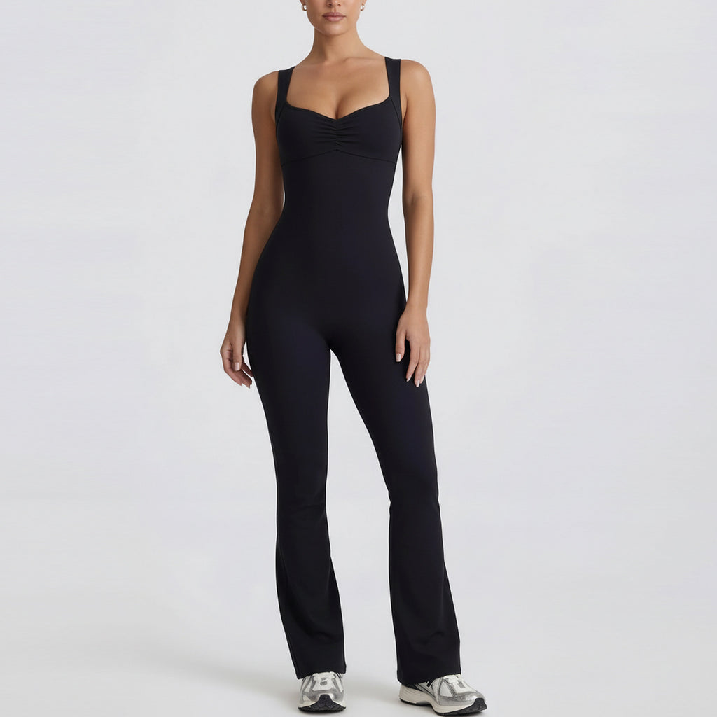 Women Tummy Control Yoga Bodysuit Seamless High Cut Leg One Piece Workout Jumpsuit Body Shaping Romper Wholesale OEM