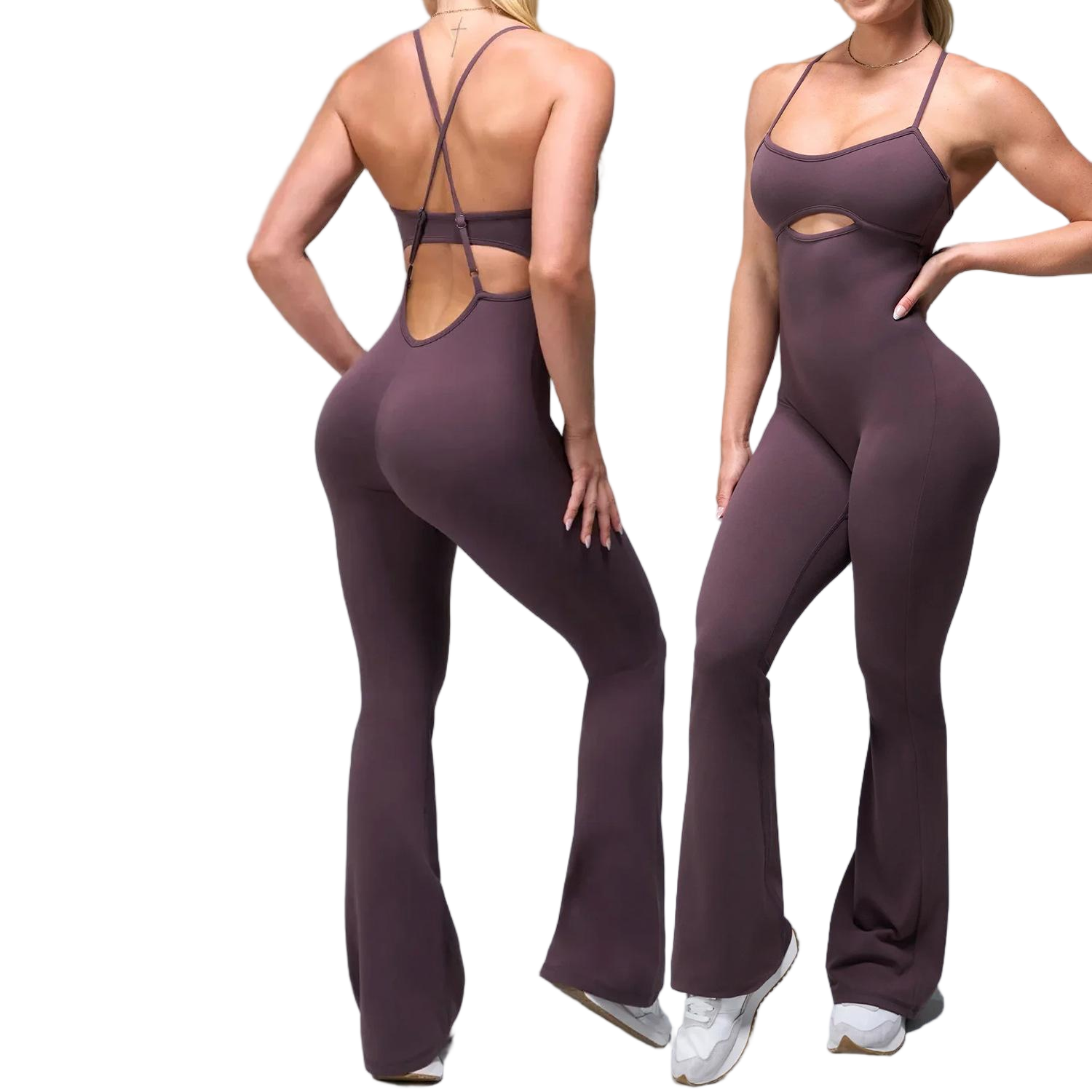 Women Scrunch Butt Lift Yoga Onesie Seamless High Cut Leg One Piece Bodysuit Booty Lift Workout Jumpsuit Wholesale