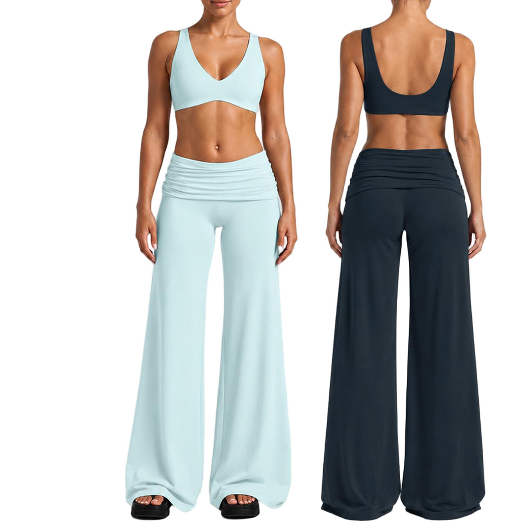 Women 4 Way Stretch Yoga Set High Waist Leggings And Sleeveless Bra Top 2 Piece Seamless Gym Fitness Set Bulk