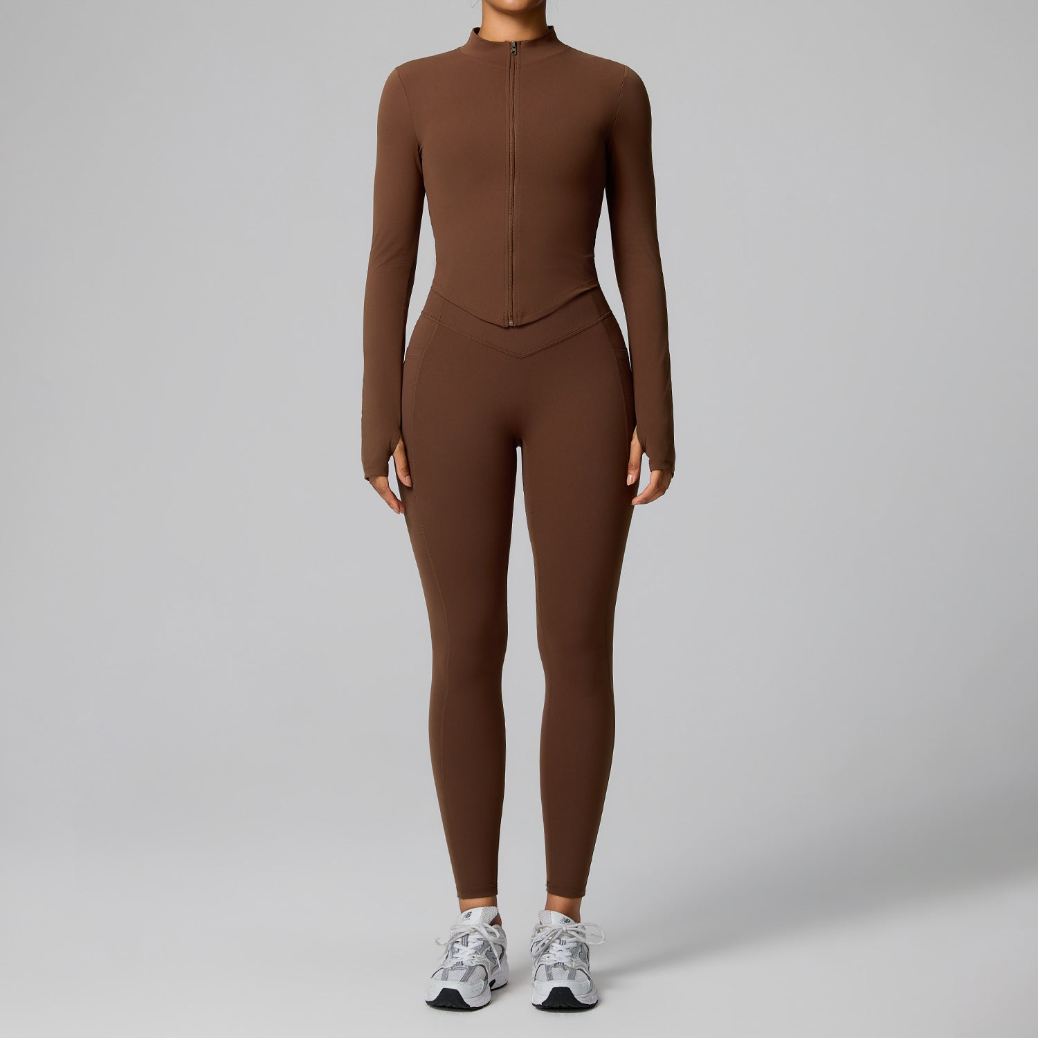 Women Short Sleeve Zip Yoga Set Half Zip Ribbed Crop Tee And High Waist Biker Shorts 2 Piece Workout Activewear OEM